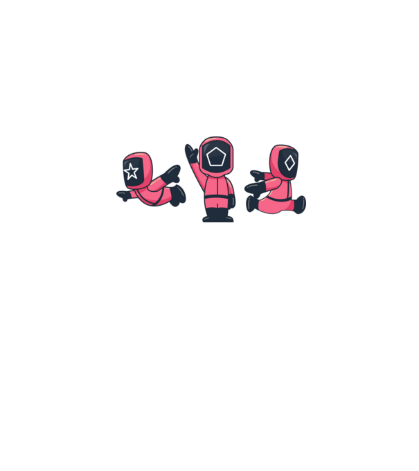 cute squid game toys model gri pe tricou