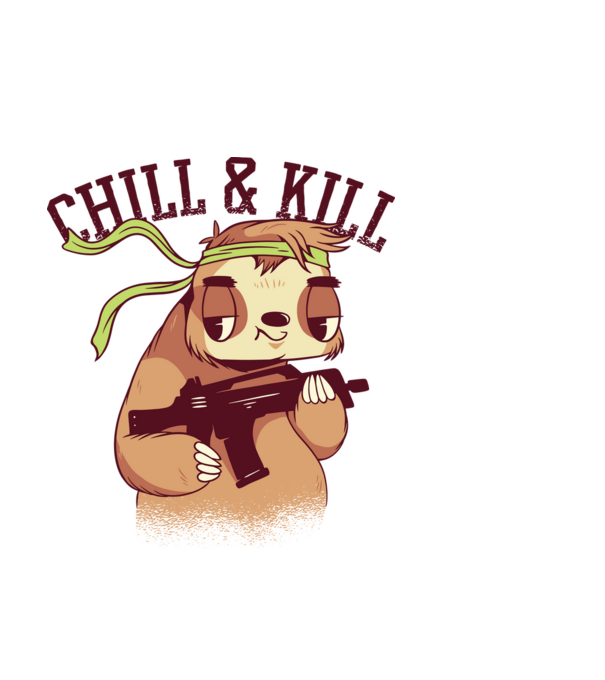 chill and kill model albastru deschis pe tricou