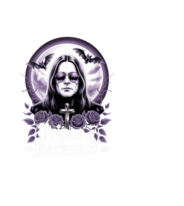 Prince of Darkness model negru pe tricou