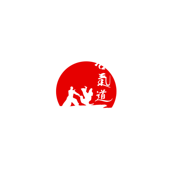 Aikido model negru pe tricou
