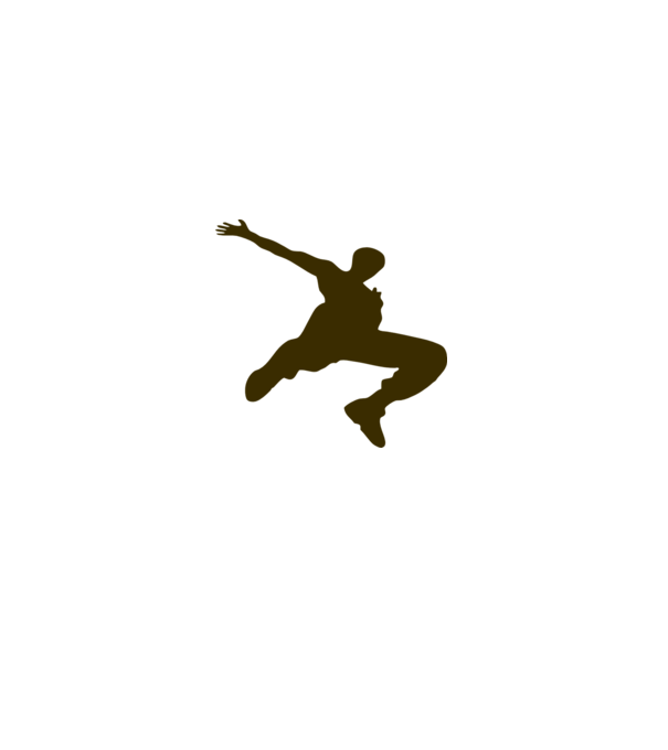 Logo Parkour model gri pe tricou
