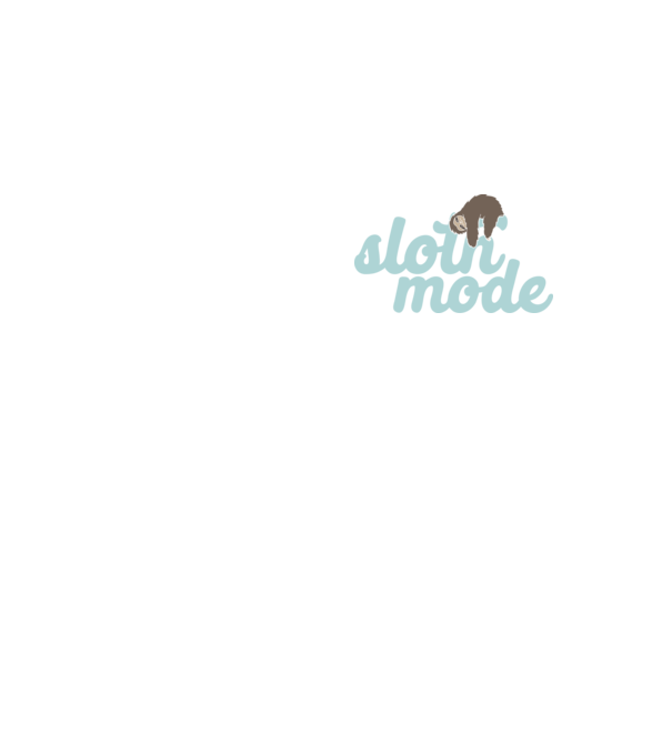 Sloth mode model galben neon pe tricou