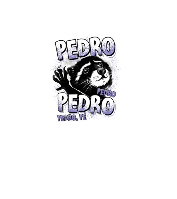 PEDRO PEDRO PEDRO model negru pe tricou
