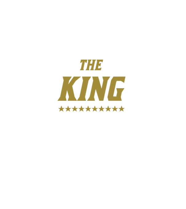 The King model negru pe tricou