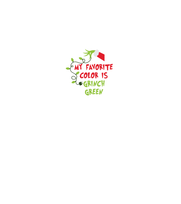 Grinch Green model negru pe tricou