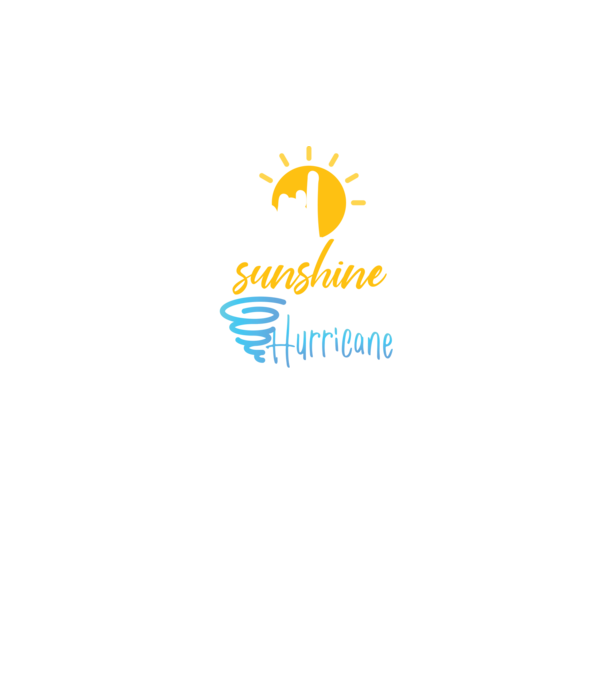 April Girls are Sunshine mixed with a little Hurricane model negru pe tricou