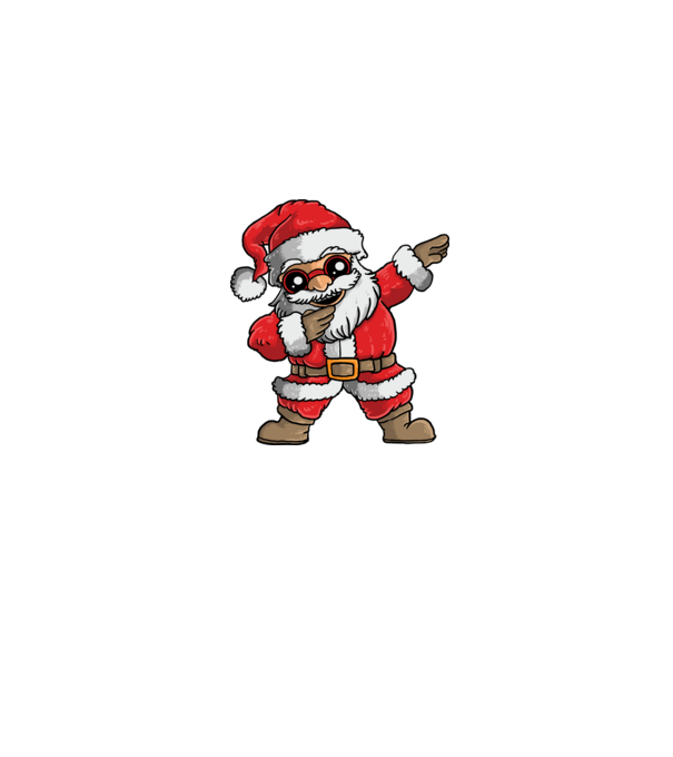 Santa dab model albastru jeanși pe tricou
