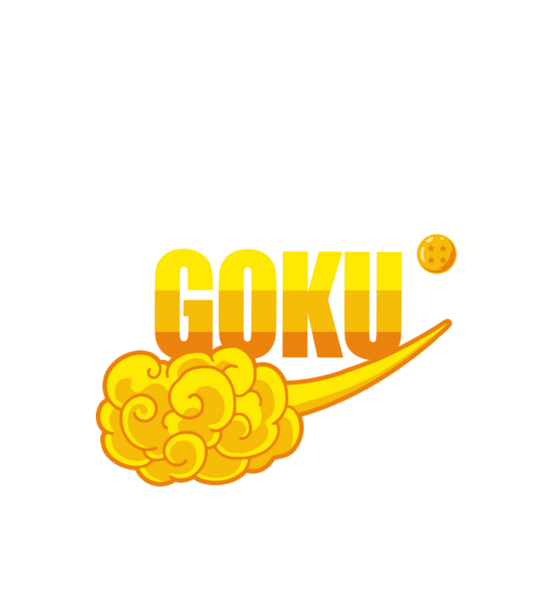 goku cloud model negru pe tricou