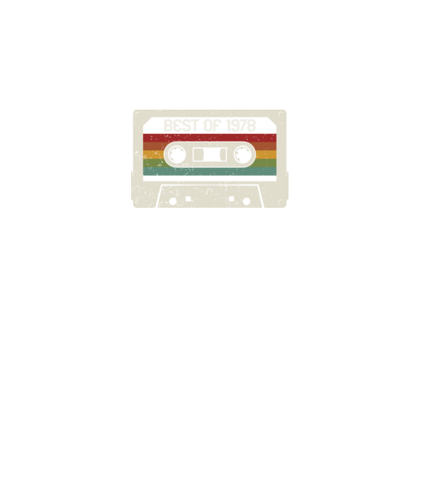 retro tape 1978 vintage model negru pe tricou