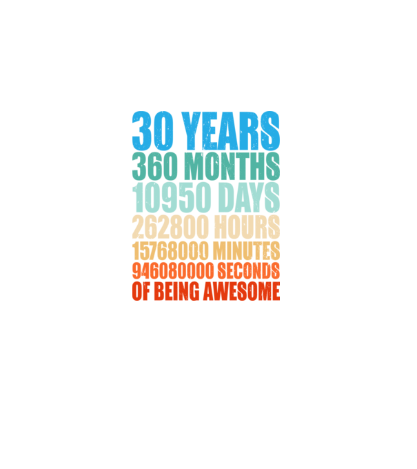 30 years of being awesome model negru pe tricou