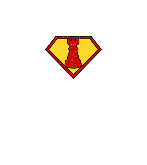 SuperChess turnul de sah model albastru regal pe tricou