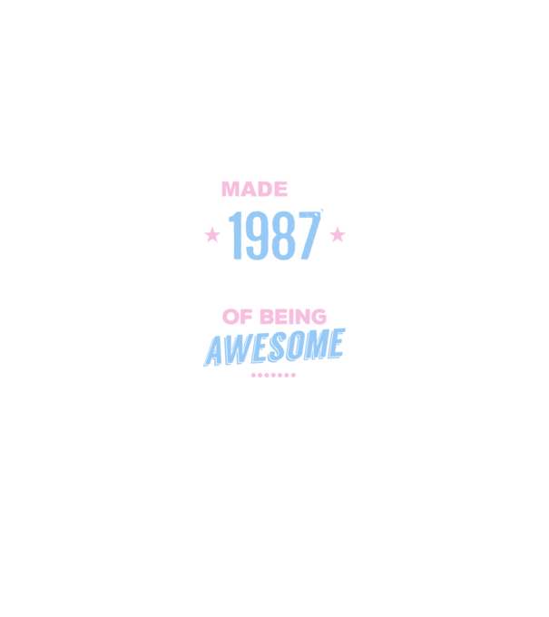 Made in - 1987 model negru pe tricou