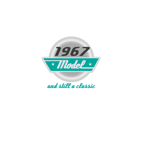 Model and still a classic - 1967 model albastru jeanși pe tricou