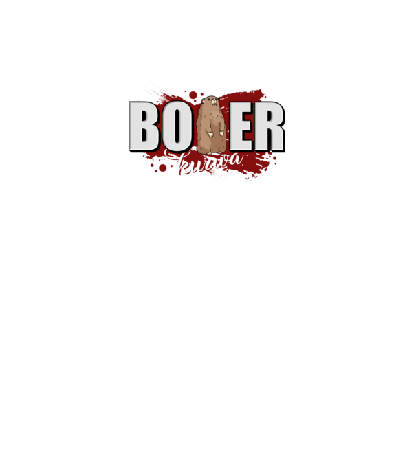 Bober Kurwa model negru pe tricou