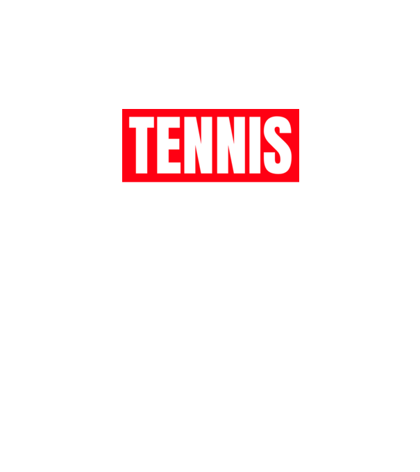 TENNIS HERO model negru pe tricou