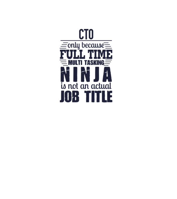 CTO-full time ninja model alb pe tricou