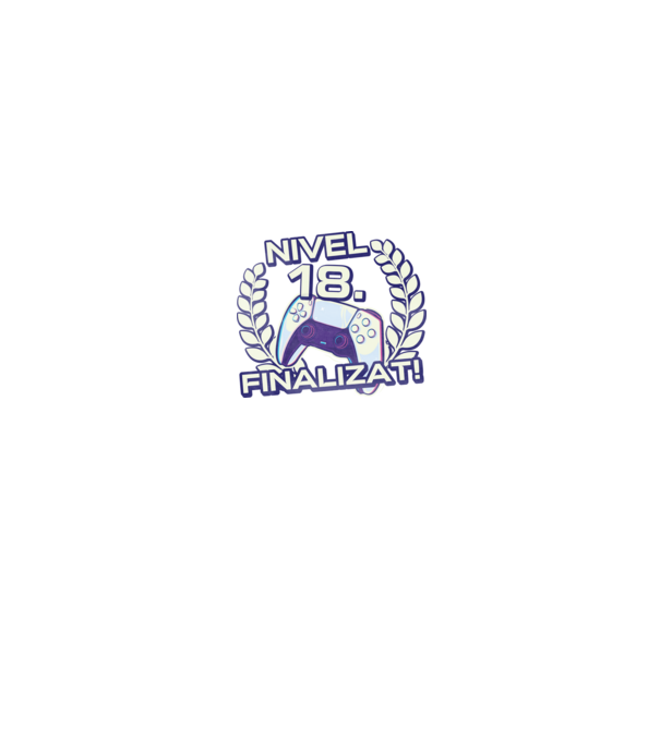 Nivel 18 finalizat! model negru pe tricou