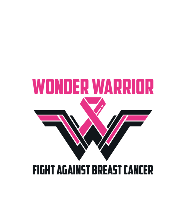 WONDER WARRIOR model alb pe tricou