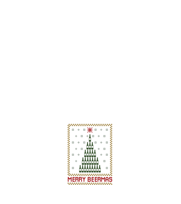 Merry Beermas model negru pe tricou