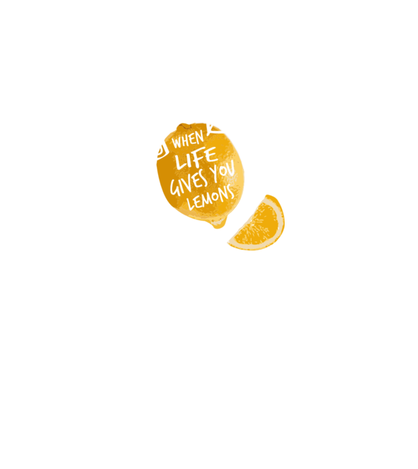 When life gives you lemons... model albastru regal pe tricou