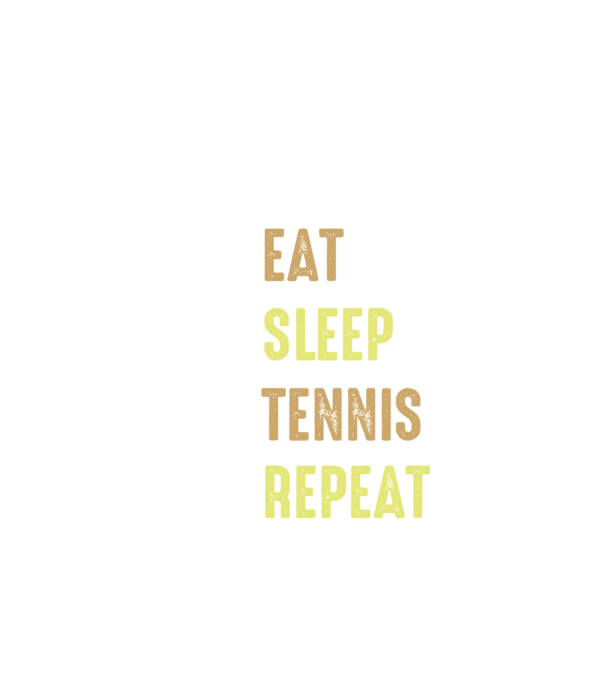 eat sleep tennis repeat model negru pe tricou