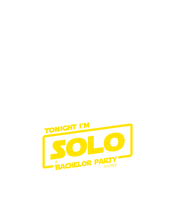 'Tonight I''m Solo' model albastru închis pe tricou