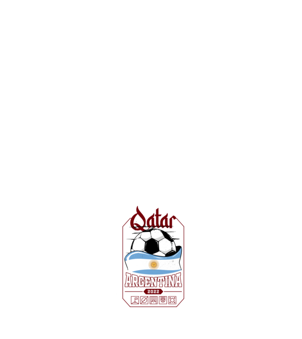 Qatar teams Argentina model alb pe tricou