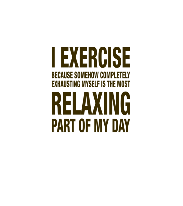 I exercise because model dusty pink pe tricou