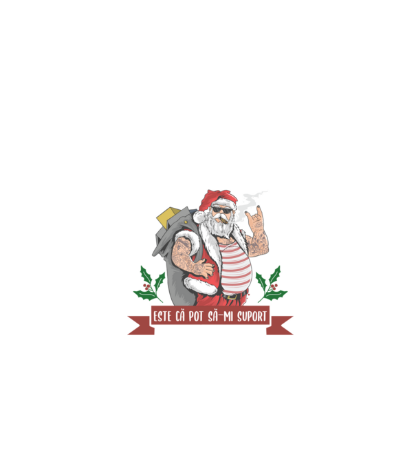 adevăratul miracol de Crăciun este că pot să-mi suport familia model negru pe tricou