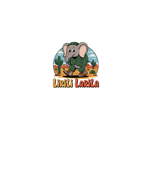 Lirili Larila model negru pe tricou
