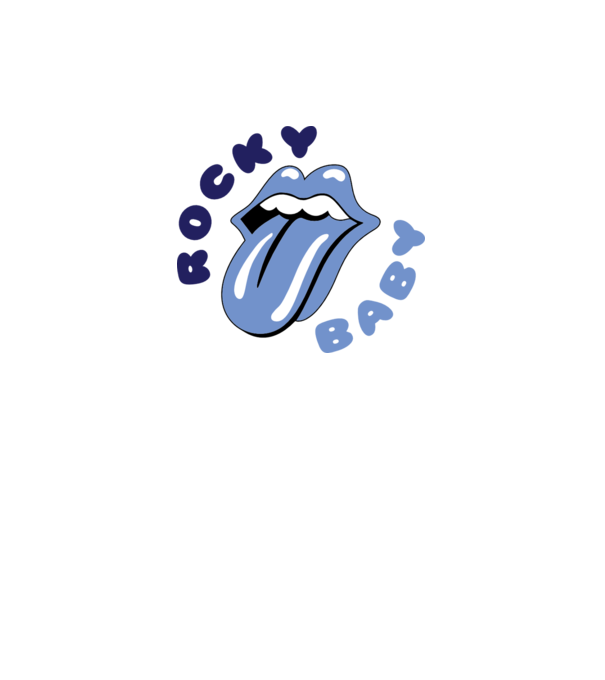 Rocky Baby model alb pe tricou