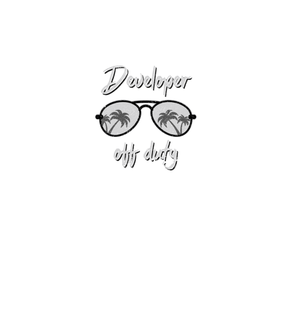 Developer off duty model turcoaz pe tricou