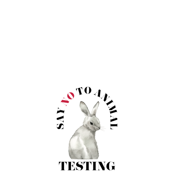Say NO to animal testing model alb pe tricou