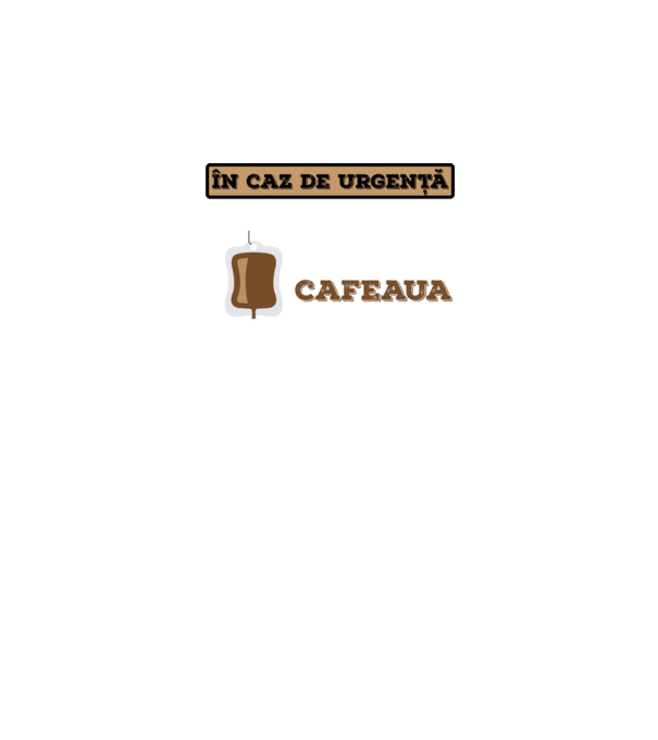 În caz de urgență, grupa mea sanguină este cafeaua model verde neon pe tricou