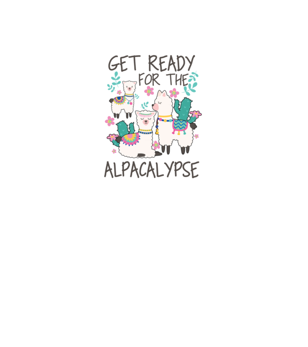 Get ready for the alpacalypse model negru pe tricou