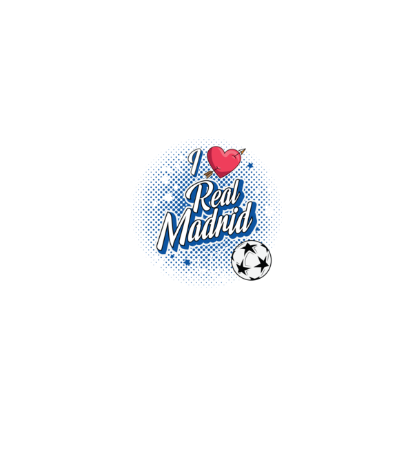 Popart RealMadrid model negru pe tricou