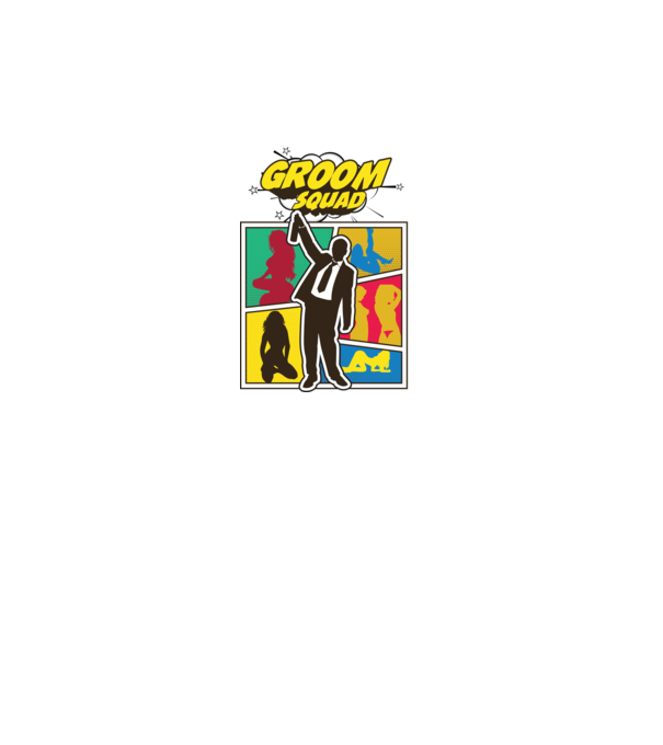 Comic Groom Squad model turcoaz pe tricou