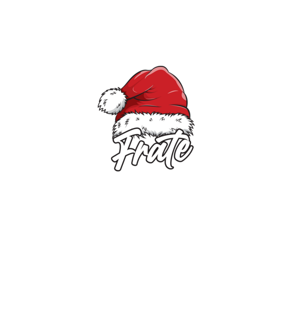 frate Santa Hat model turcoaz pe tricou