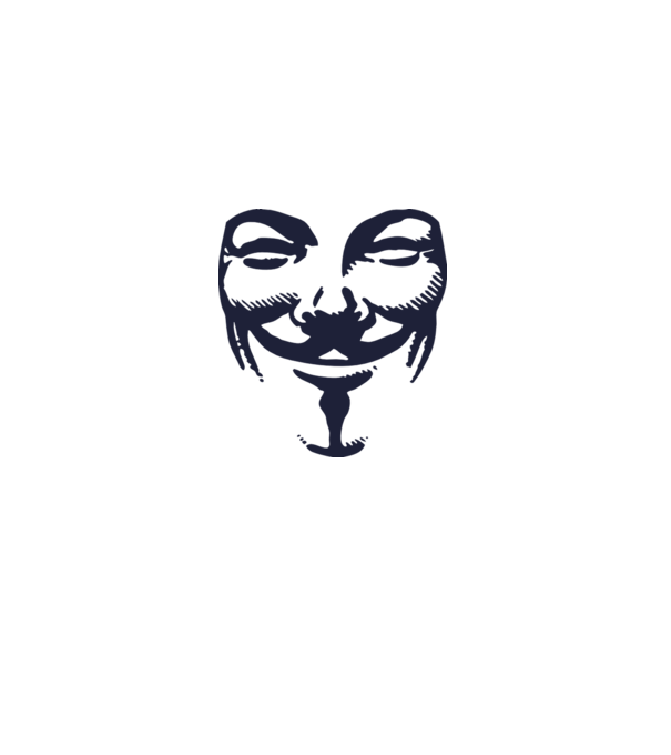 vendetta mask model alb pe tricou