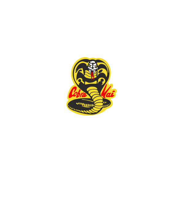 cobra kai logo model gri pe tricou