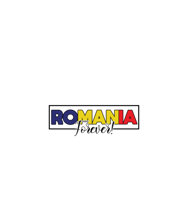 Romania forever model alb pe tricou