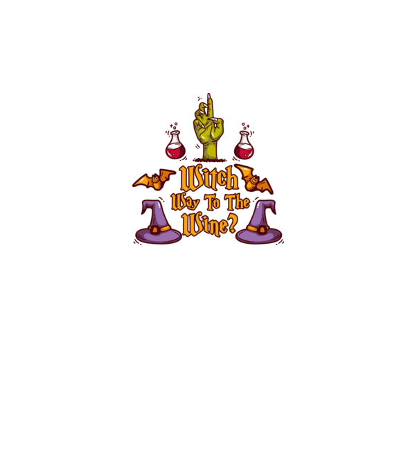 Witch way to the wine model gri pe tricou