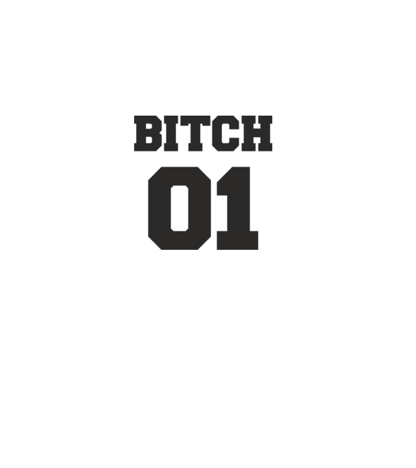 Bitch 01 model nisipiu pe tricou