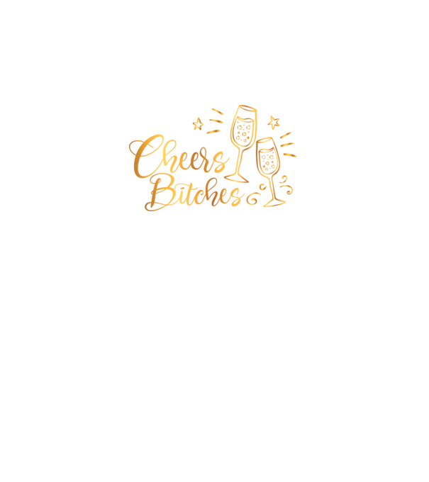 Cheers Bitches model negru pe tricou