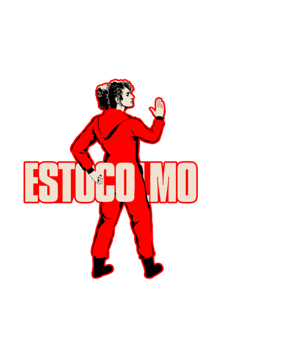 stockholm la casa de papel model negru pe tricou