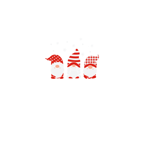 Xmas gnomes model negru pe tricou