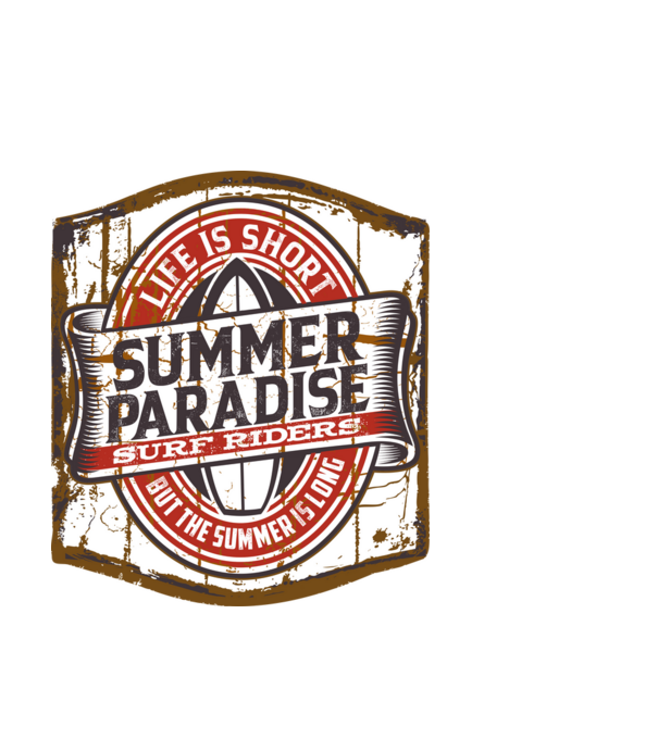 Summer Paradise model negru pe tricou
