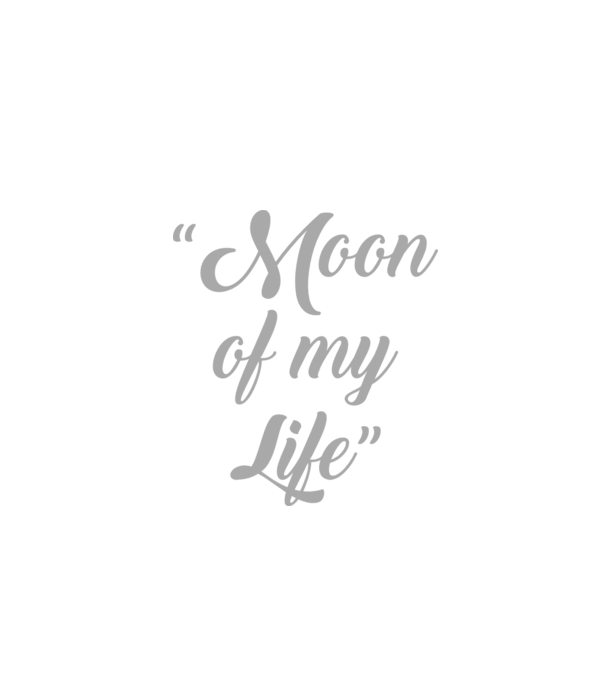 Moon of my life model negru pe tricou