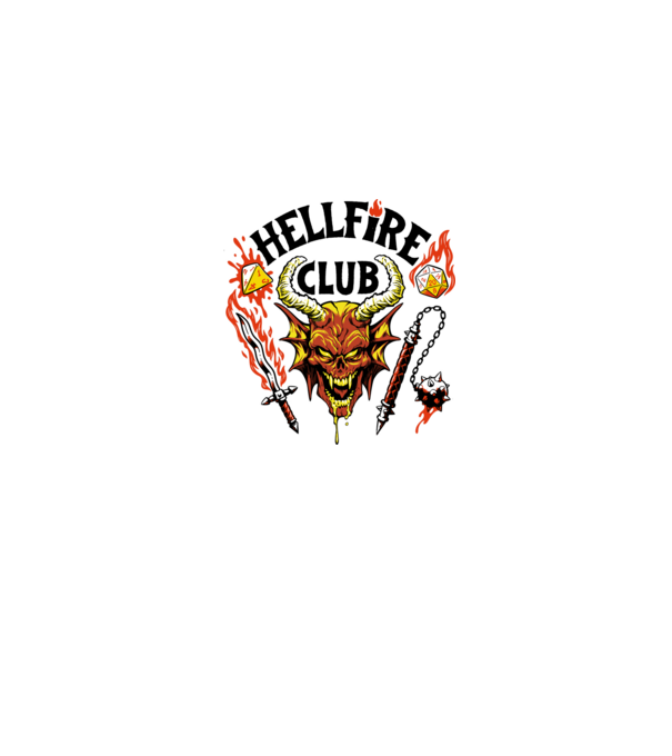 Hellfire ok model gri pe tricou