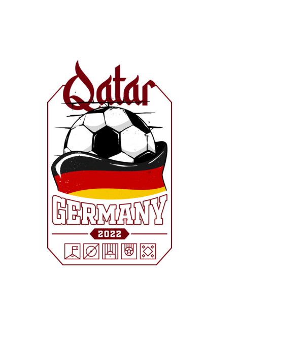 Qatar teams Germany model negru pe tricou